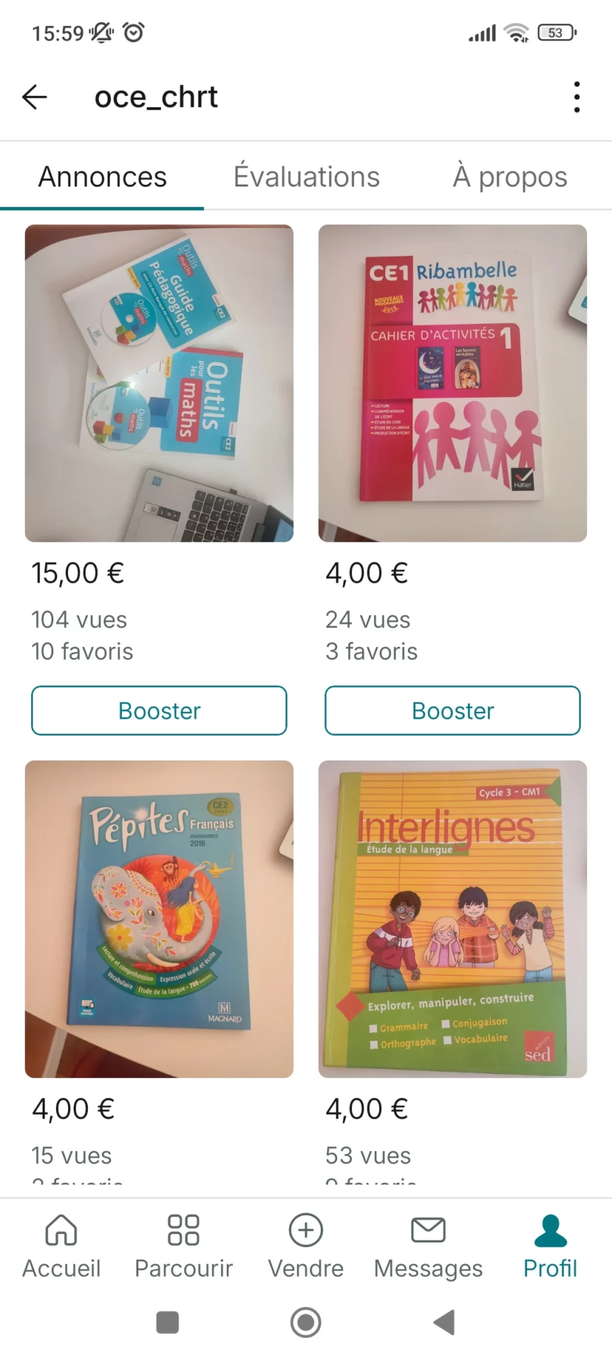 Manuels CE1-CE2-CM1-CM2