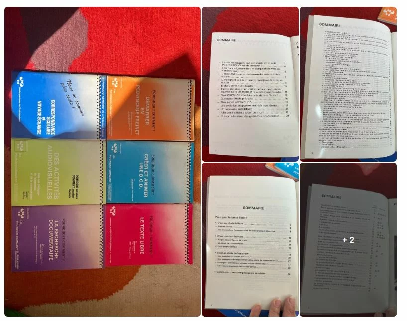 lots de documentation PEDAGOGIE FREINET