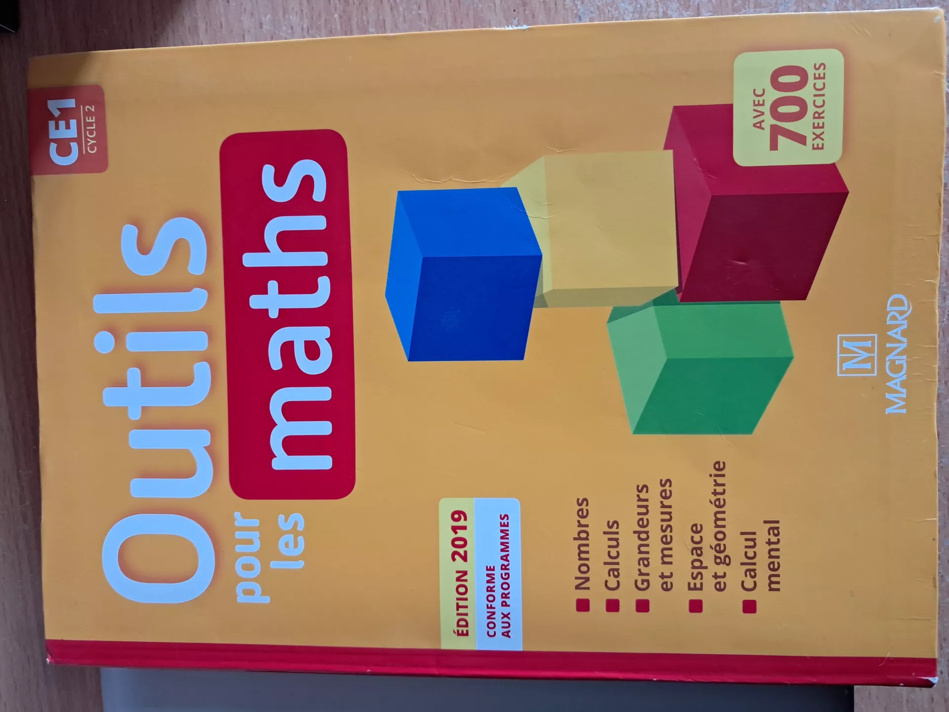 5 manuels Outils pour les maths CE1 édition 2019