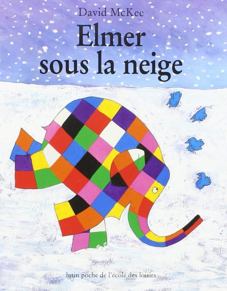 Elmer sous la neige