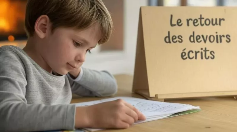 Le projet de nouveaux programmes de 2025 annoncent la fin de l’interdiction des devoirs écrits en primaire !