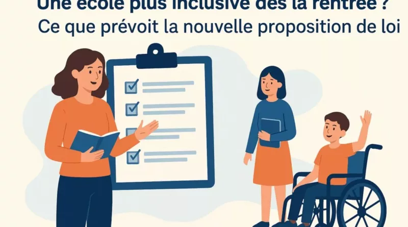 Ce que la nouvelle loi sur l’école inclusive pourrait changer dès la rentrée de septembre 2025.