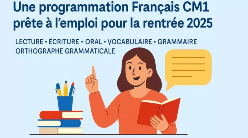 Une programmation Français CM1 prête à l’emploi pour la rentrée 2025