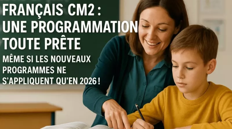 Français CM2 : une programmation toute prête, même si les nouveaux programmes ne s’appliquent qu’en 2026 !