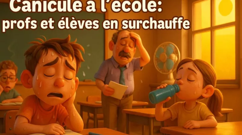 Canicule à l’école : profs et élèves en surchauffe
