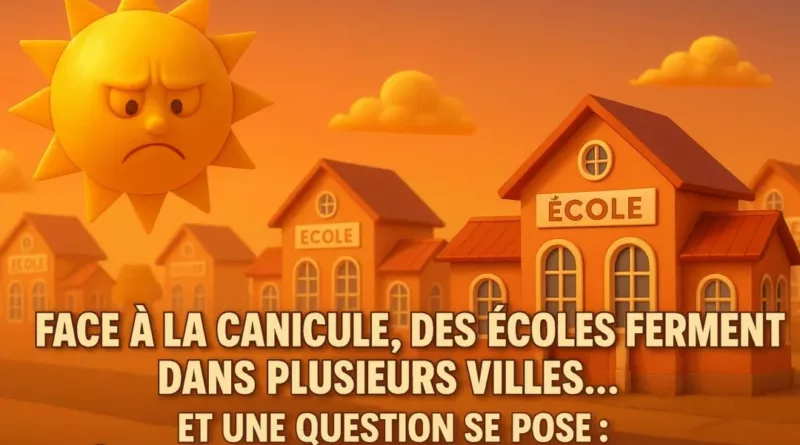 Face à la canicule, des écoles ferment dans plusieurs villes… et une question se pose : à quand une stratégie nationale ?