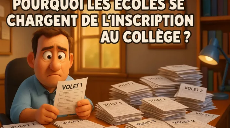 Et si on arrêtait de surcharger les écoles avec les inscriptions au collège ?