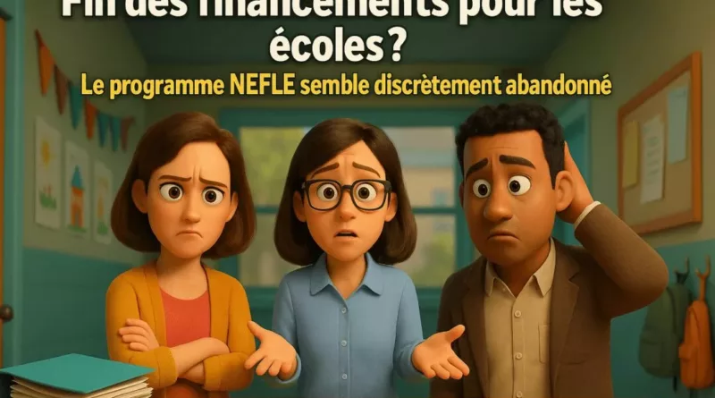 Fin des financements pour les écoles ? Le programme NEFLE semble discrètement abandonné
