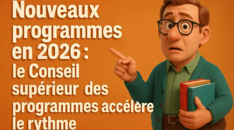 Nouveaux programmes en 2026 : le conseil supérieur des programmes accélère le rythme