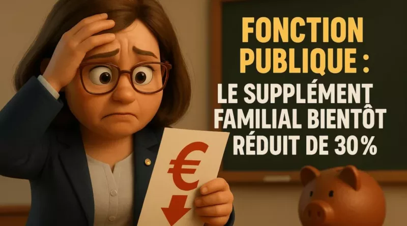 Fonction publique : le supplément familial bientôt réduit de 30 %