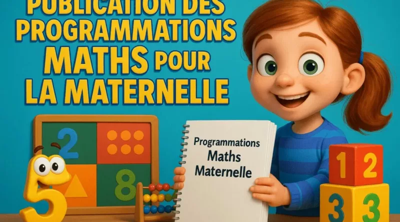 Des programmations en mathématiques pour la maternelle