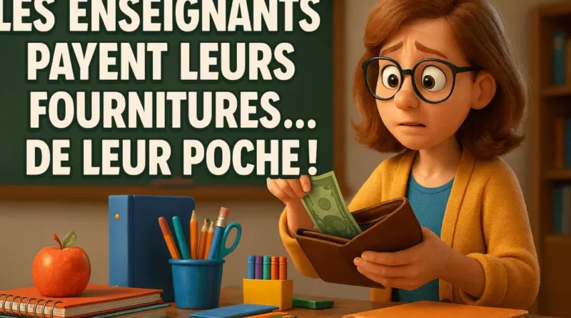 Pourquoi les enseignants paient-ils de leur poche leur matériel pédagogique ?