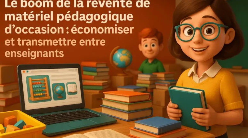 Le boom de la revente de matériel pédagogique d’occasion : économiser et transmettre entre enseignants