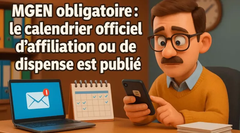 MGEN obligatoire : le calendrier officiel d’affiliation et de dispense est publié