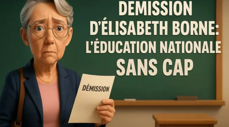 Démission d’Élisabeth Borne : l’Éducation nationale sans cap