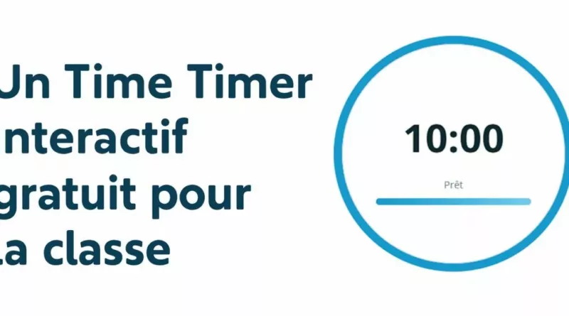 Nouveauté : un Time Timer interactif gratuit pour la classe