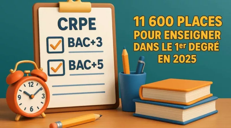 Double concours Bac+3 ou +5 : 11 600 postes pour devenir professeur des écoles