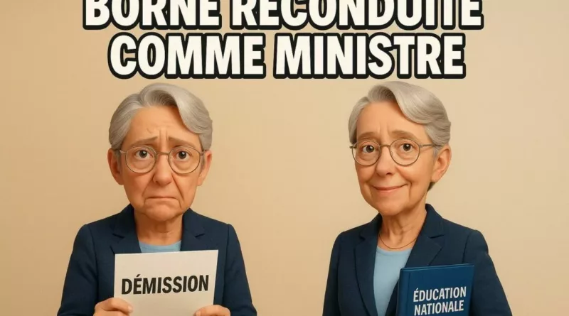 Elisabeth Borne reconduite comme ministre de l’Éducation nationale