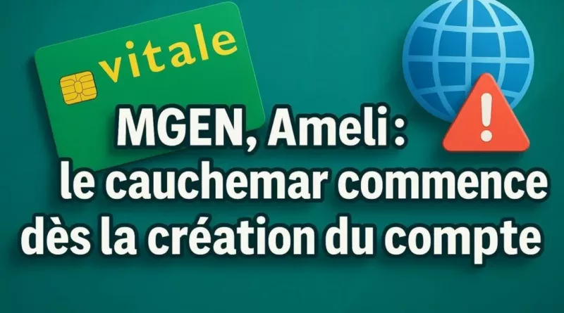 MGEN, Ameli : le cauchemar commence dès la création du compte