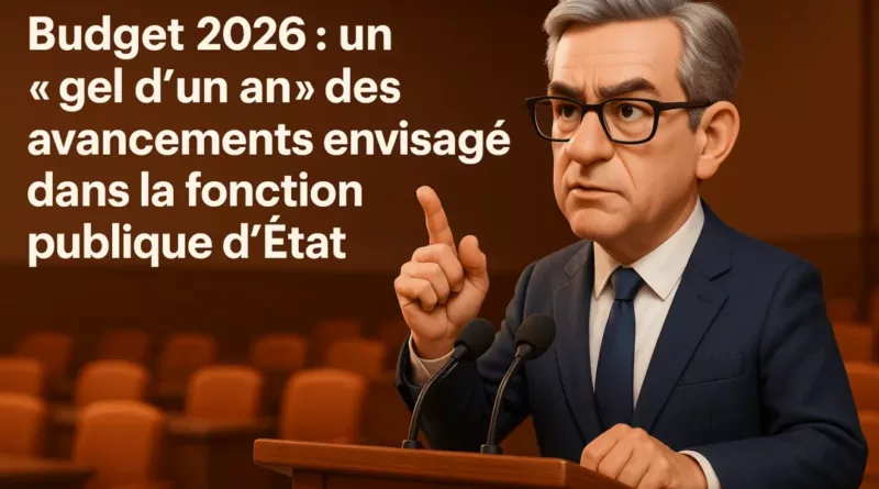 Budget 2026 : un “gel d’un an” des avancements envisagé dans la fonction publique d’État