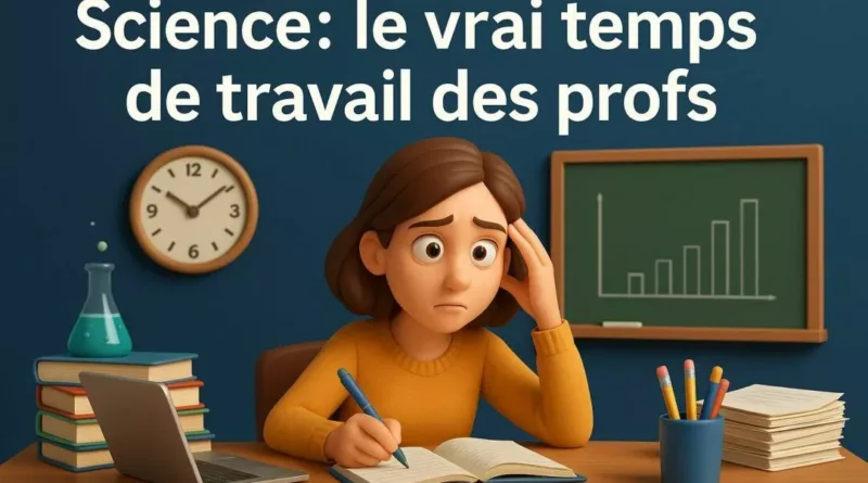 Une étude scientifique révèle enfin la vérité : les profs des écoles cumulent jusqu’à 48h de travail hebdomadaire !