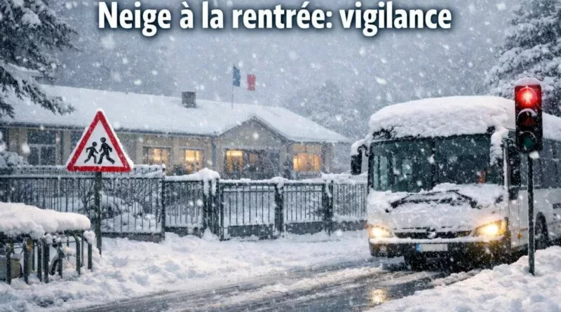 Épisode neigeux majeur possible : écoles et transports scolaires pourraient être impactés