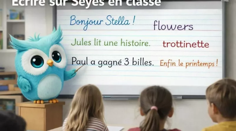 Seyès, lignages, polices : un outil pratique pour écrire, projeter et imprimer en classe