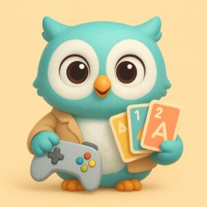 Hibou mascotte pour la page Jeux