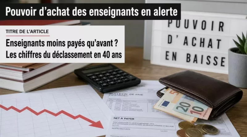 Enseignants moins payés qu’avant ? Les chiffres du déclassement en 40 ans