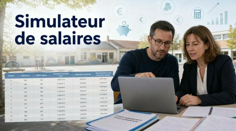 Salaire des enseignants : un simulateur pour comparer échelons, primes et fonctions