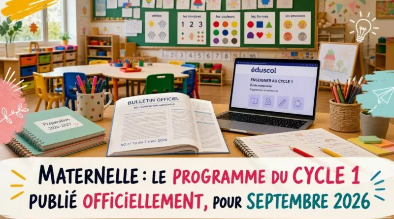 Maternelle : le programme du cycle 1 publié officiellement, pour septembre 2026