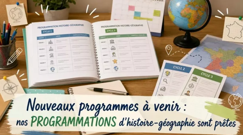 Nouveaux programmes à venir : nos programmations d’histoire-géographie sont prêtes