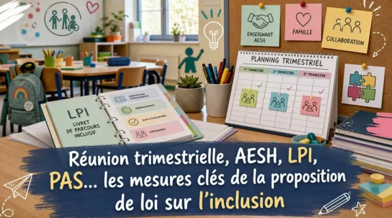 Réunion trimestrielle, AESH, LPI, PAS… les mesures clés de la proposition de loi sur l’inclusion