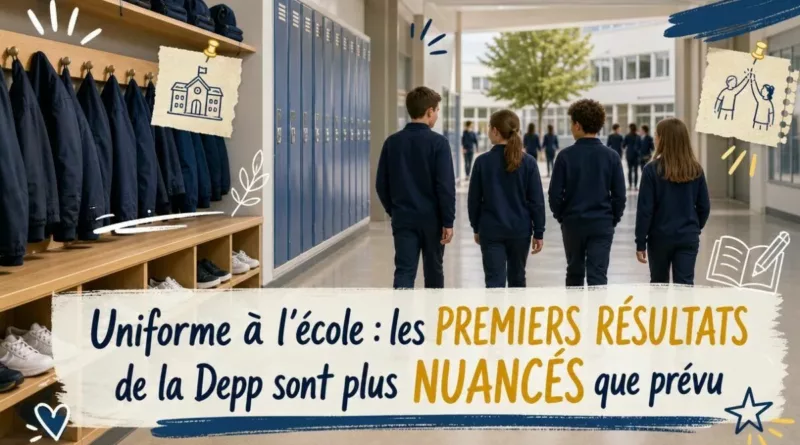 Uniforme à l’école : les premiers résultats de la Depp sont plus nuancés que prévu