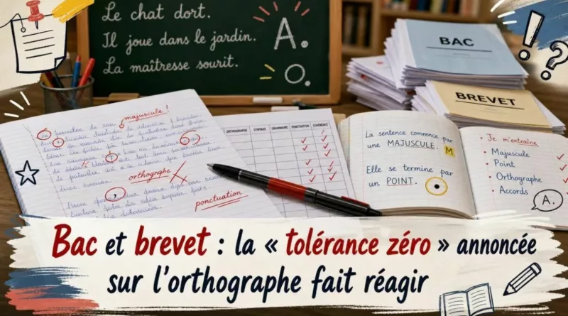 Bac et brevet : la « tolérance zéro » annoncée sur l’orthographe fait réagir