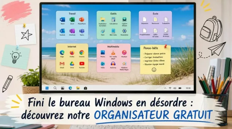 Fini le bureau Windows en désordre : découvrez notre organisateur gratuit