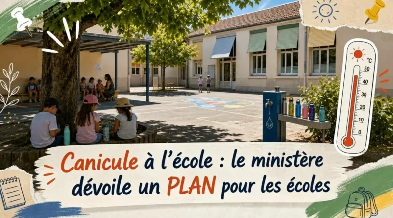 Canicule à l’école : le ministère dévoile un plan pour les écoles