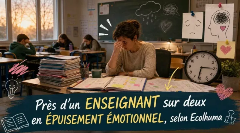 Près d’un enseignant sur deux en épuisement émotionnel, selon Ecolhuma