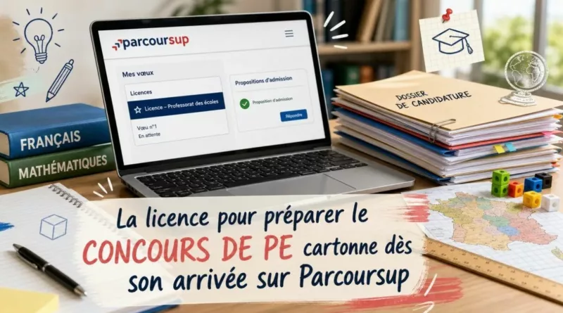La licence pour préparer le concours de PE cartonne dès son arrivée sur Parcoursup
