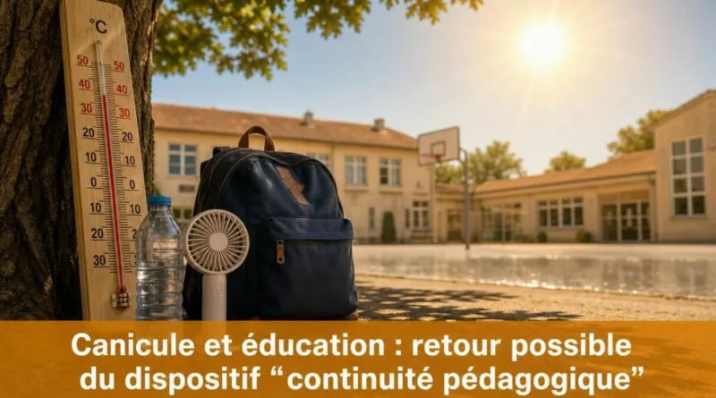 Canicule et éducation : retour possible du dispositif “continuité pédagogique”