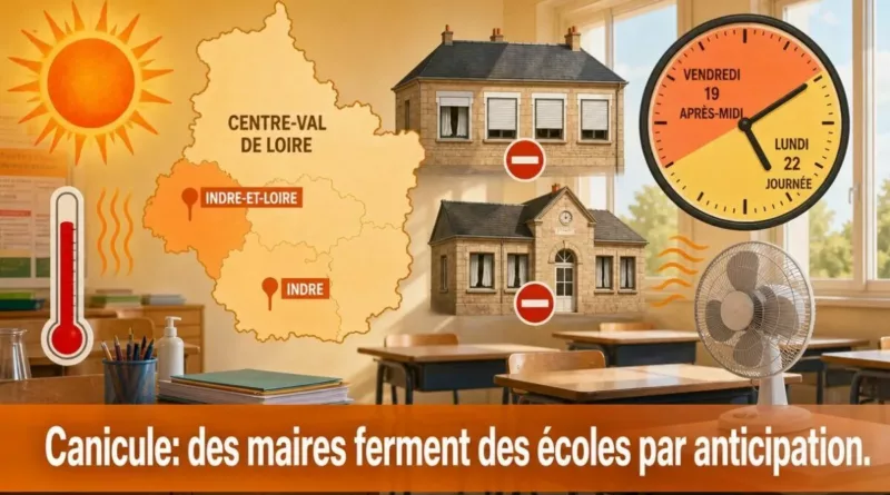 Canicule: des maires ferment des écoles par anticipation.