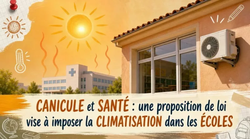 Canicule et santé : une proposition de loi vise à imposer la climatisation dans les écoles