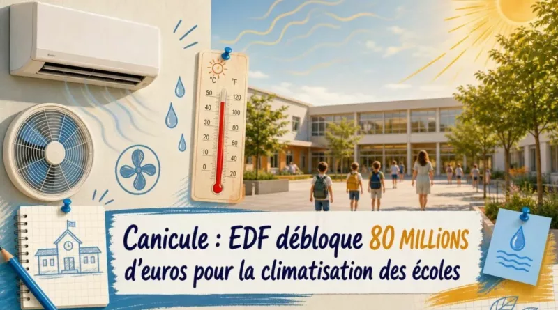 Canicule : EDF débloque 80 millions d’euros pour la climatisation des écoles