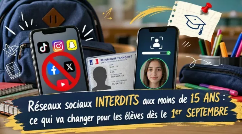 Réseaux sociaux interdits aux moins de 15 ans : ce qui va changer pour les élèves dès le 1er septembre