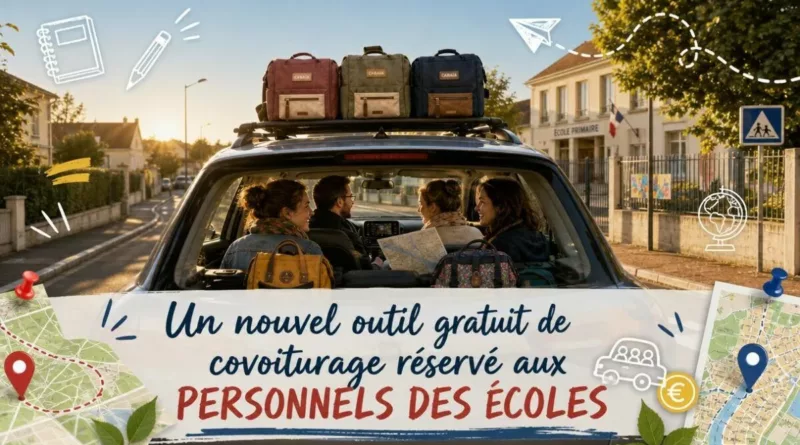 Un nouvel outil gratuit de covoiturage réservé aux personnels des écoles