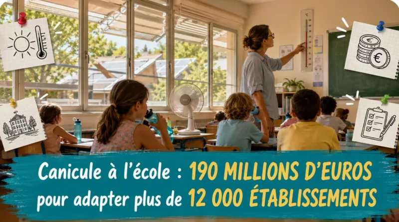 Canicule à l’école : 190 millions d’euros pour adapter plus de 12 000 établissements