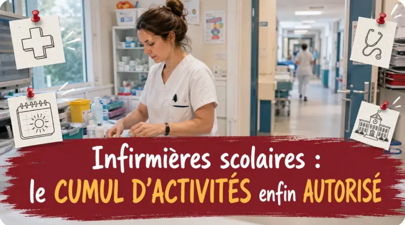 Infirmières scolaires : le cumul d’activités enfin autorisé pendant les congés