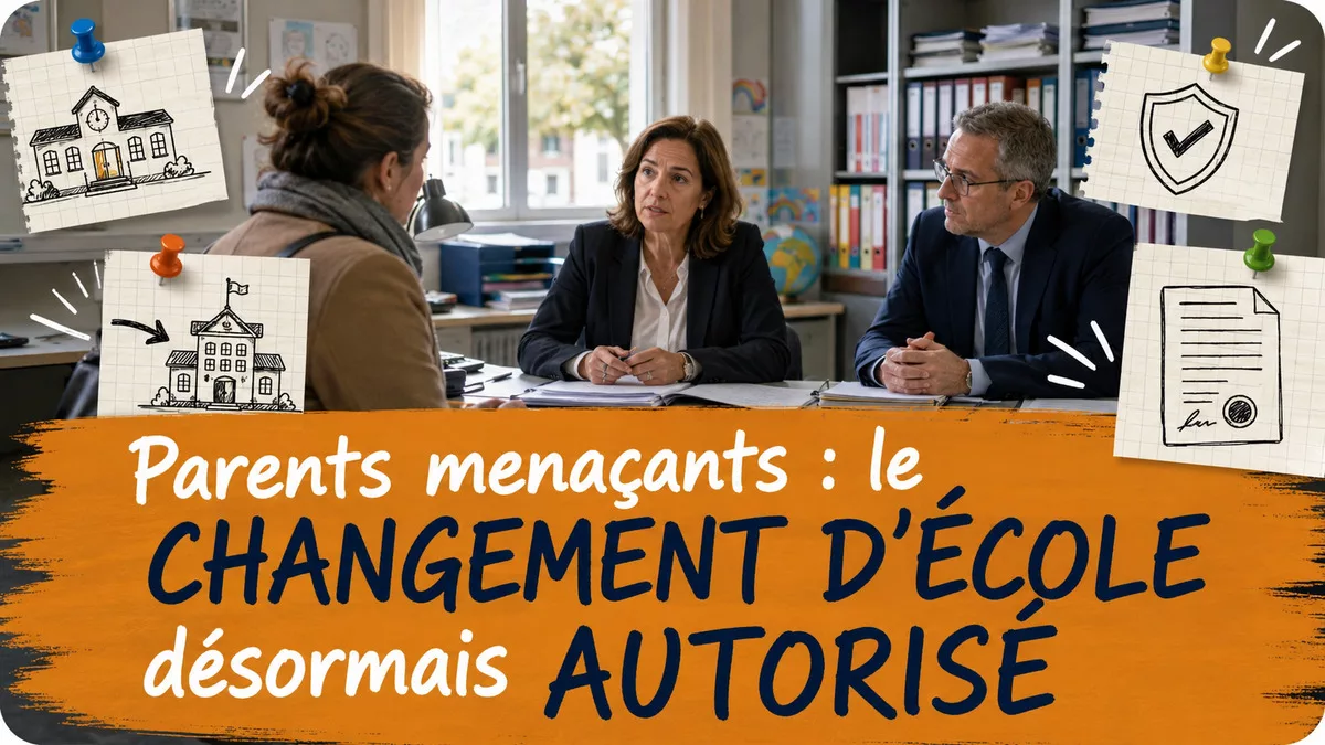 Parents menaçants : le changement d’école désormais autorisé