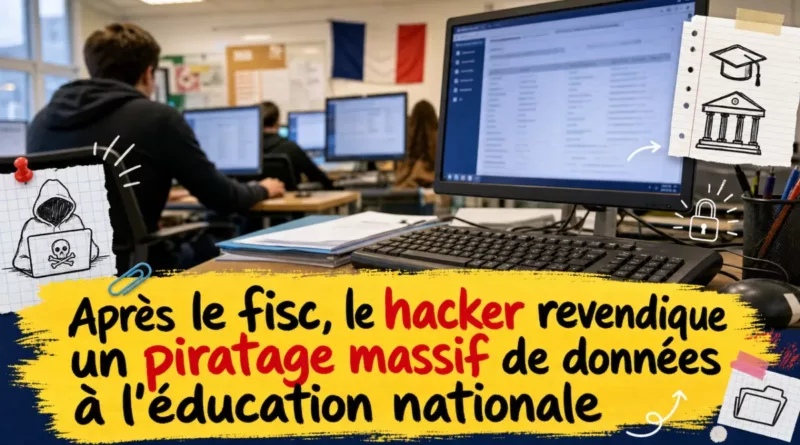 Après le fisc, le hacker revendique un piratage massif de données à l’éducation nationale