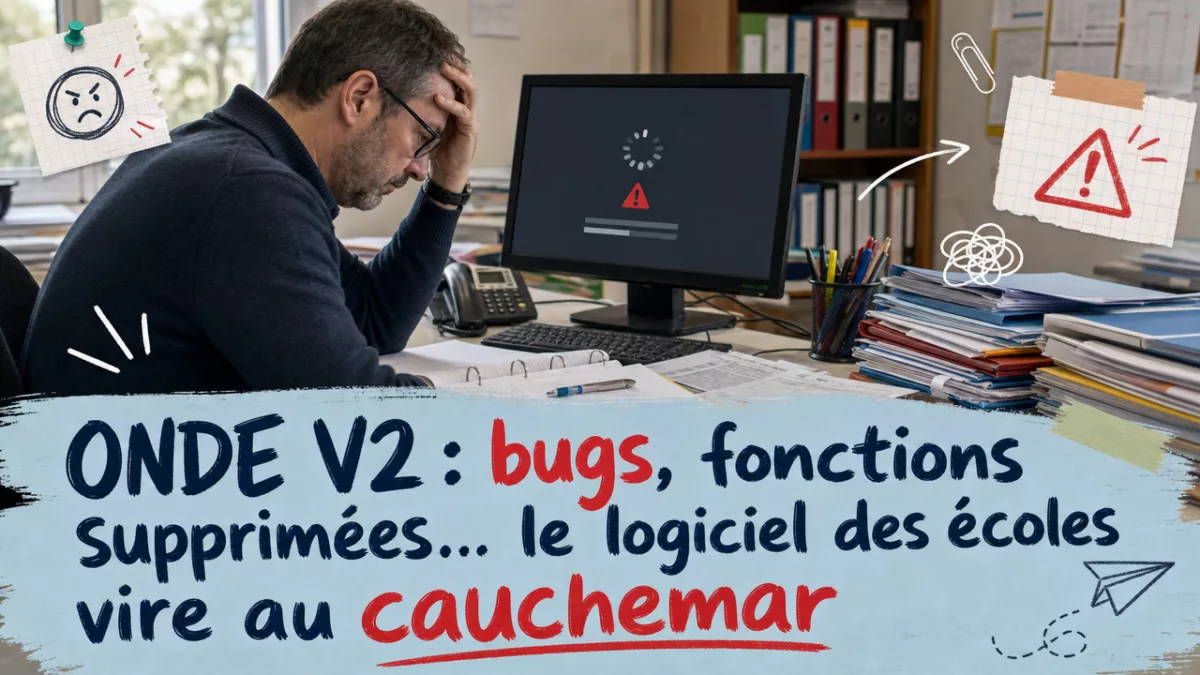 ONDE V2 : bugs, fonctions supprimées… le logiciel des écoles vire au cauchemar